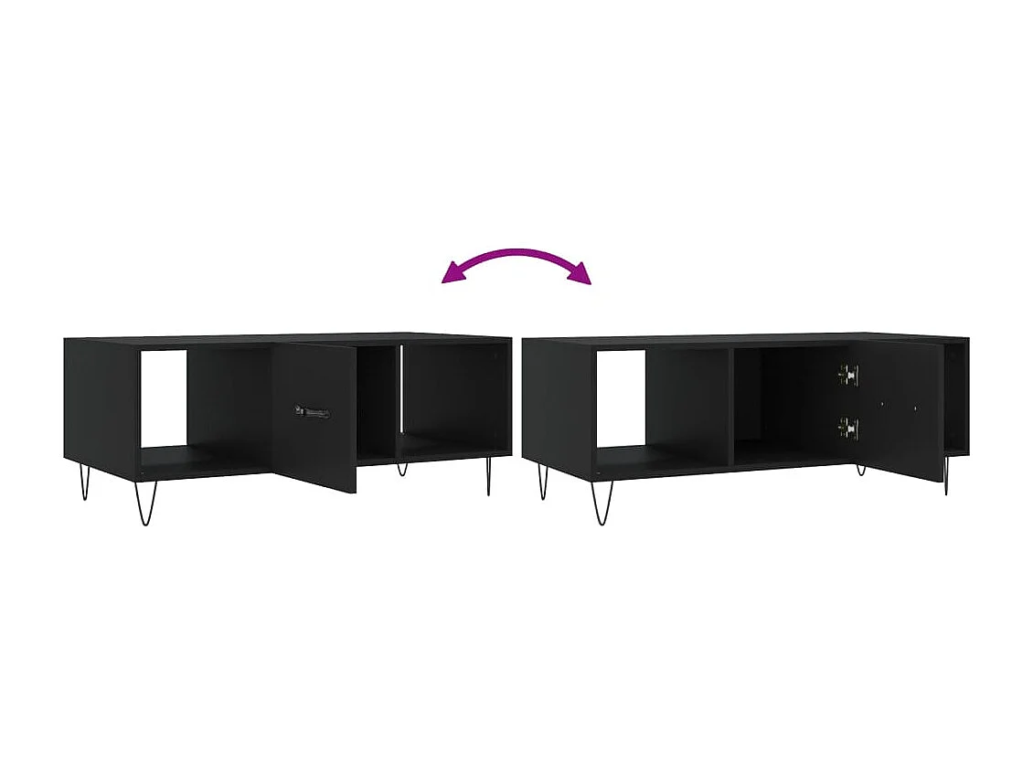 Mesa de centro | Mesa auxiliar madera de ingeniería roble ahumado 100x49x40 cm SHL4284