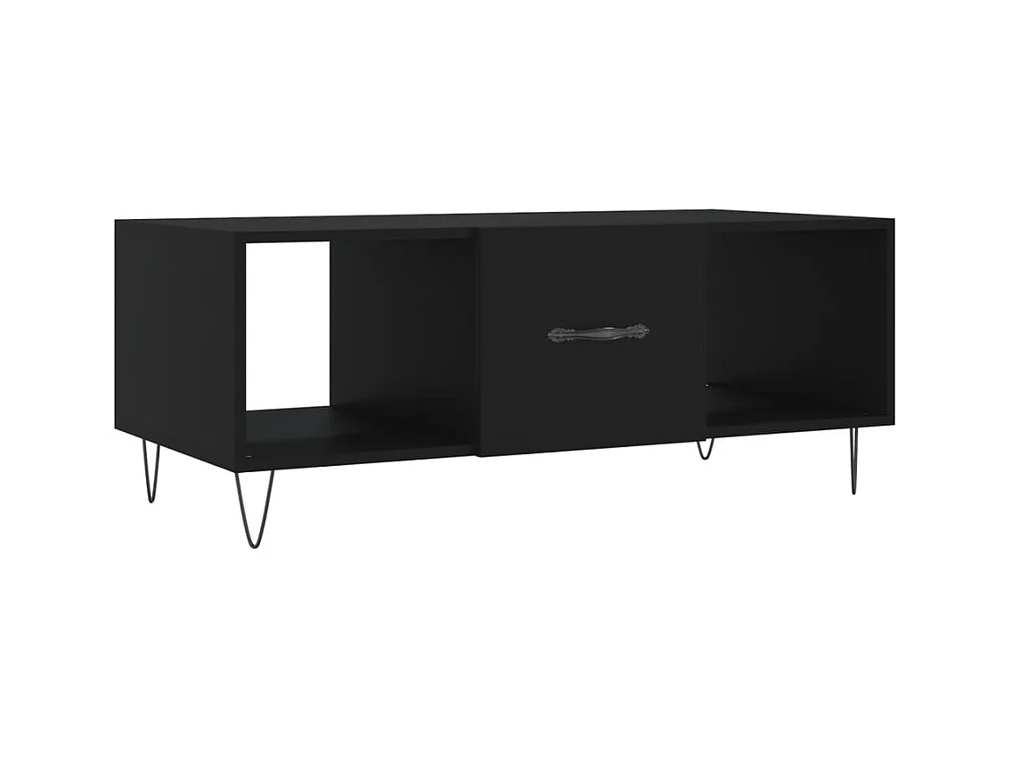 Table basse salon-Table d'appoint noir 102x50x40 cm bois d'ingénierie SHL55637