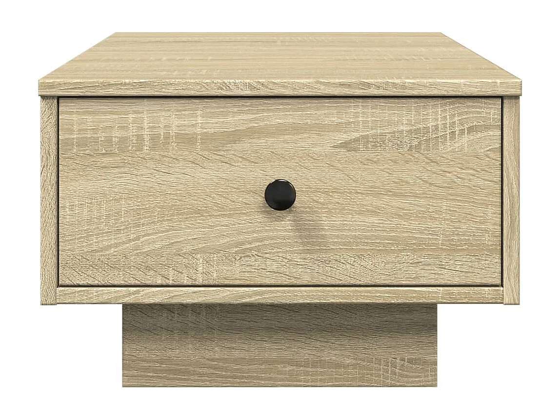 Mesa de centro-Mesa auxiliar madera de ingeniería roble Sonoma 55x55x43 cm SHL3373