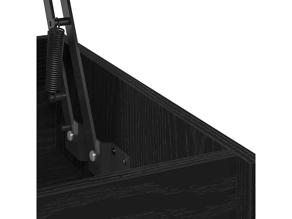 Mesa de centro-Mesa auxiliar-Mesita de centro madera contrachapada negro 60x60x31,5 cm SHL2440