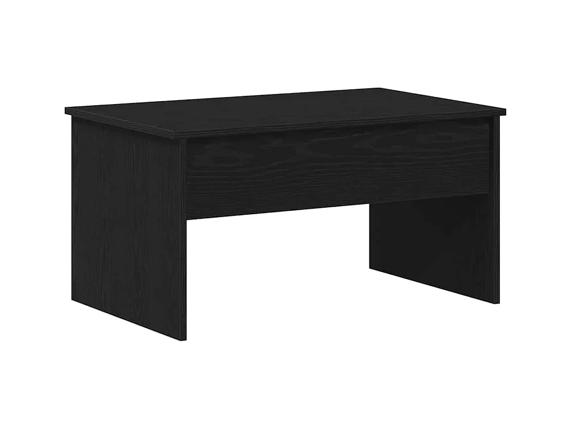 Table basse salon-Table d'appoint en chêne noir - 80x50.5x41.5 cm SHL92896