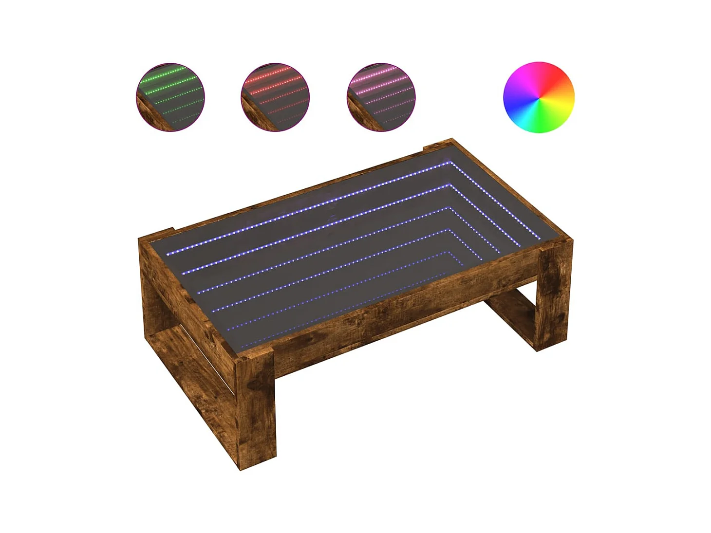 Mesa de centro-Mesa auxiliar madera de ingeniería gris Sonoma 102x55x42 cm SHL436003