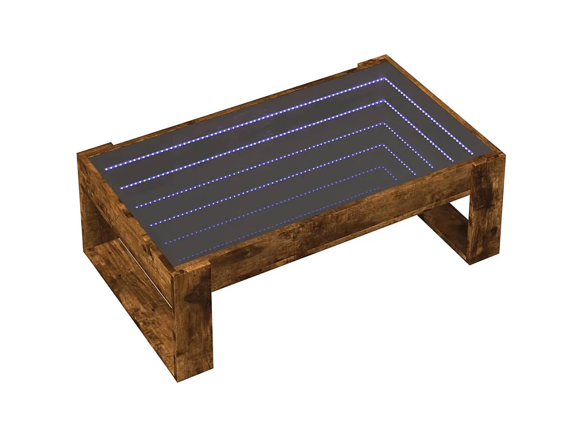 Mesa de centro-Mesa auxiliar madera de ingeniería gris Sonoma 102x55x42 cm SHL436003