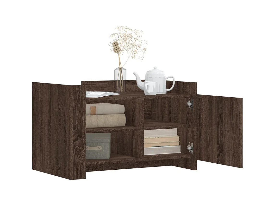 Mesa de centro-Mesa auxiliar madera maciza de mango 110x50x40 cm SHL3187