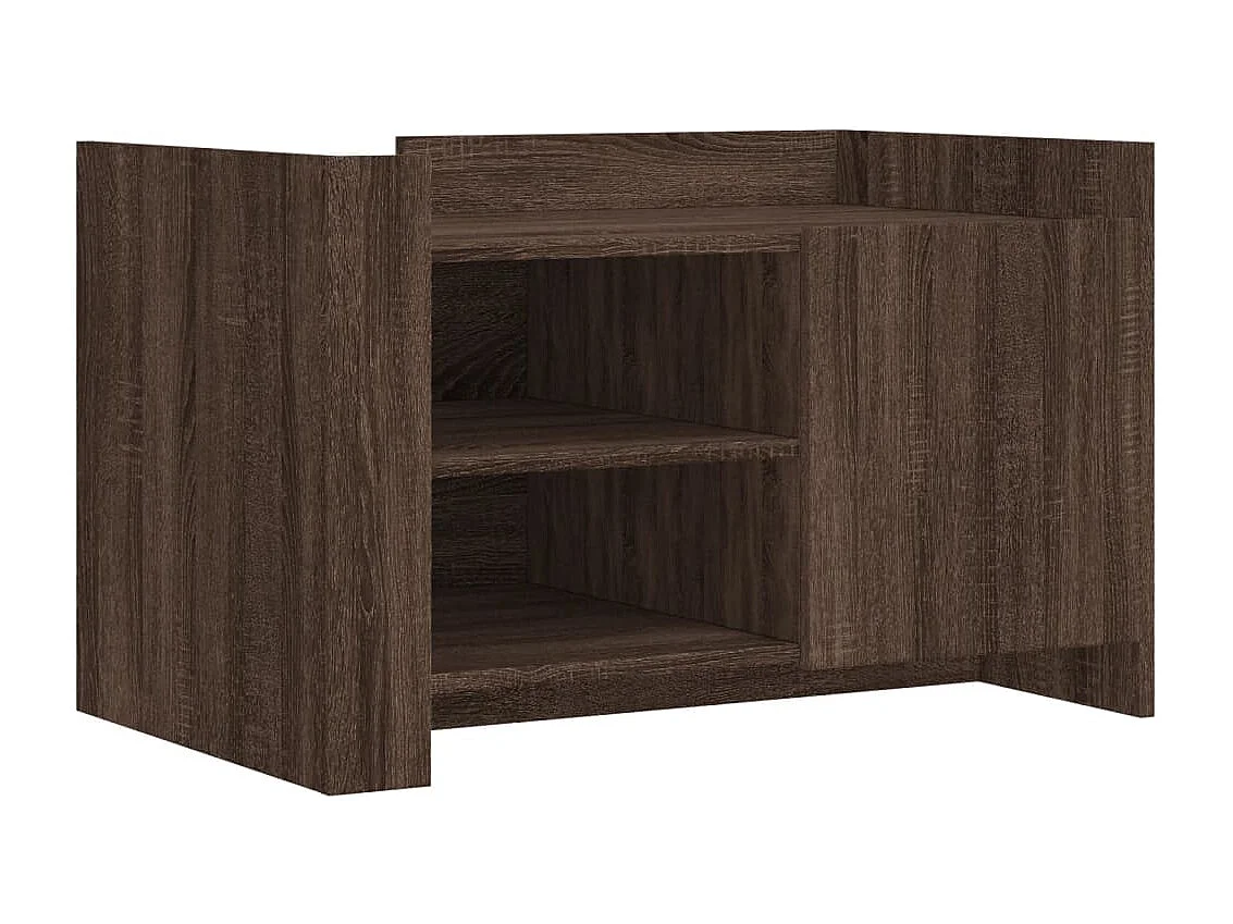 Couchtisch-Wohnzimmertisch-Beistelltische Braun Eichen-Optik 80x50x50 cm Holzwerkstoff SHL79813