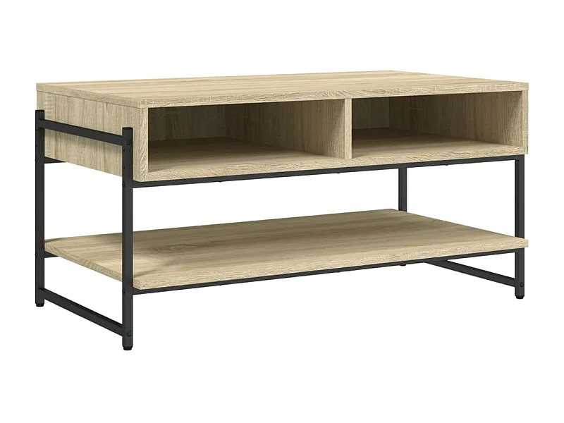 Table basse salon-Table d'appoint chêne sonoma 90x50x45 cm bois d'ingénierie SHL39912