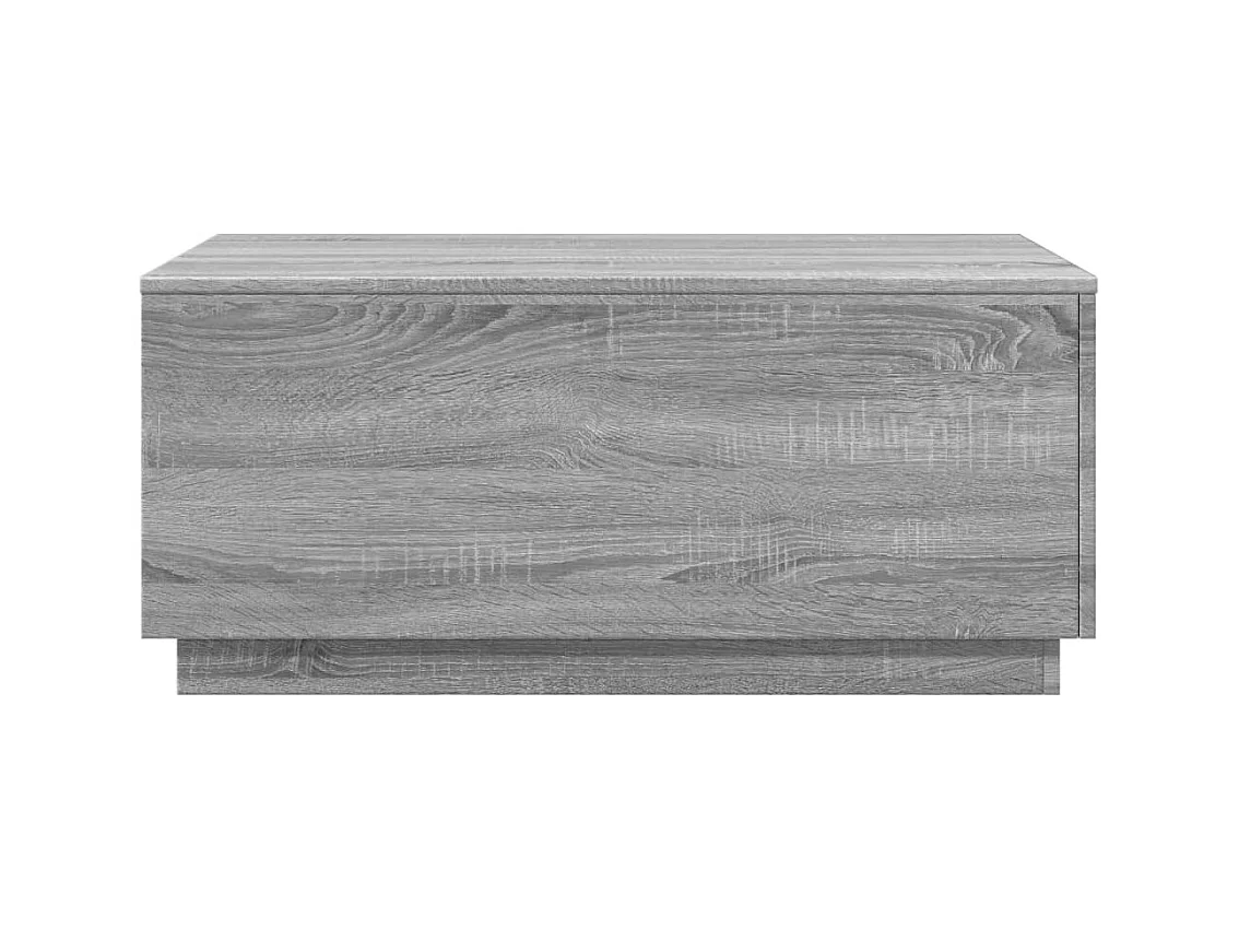 Mesa de centro-Mesa auxiliar de madera maciza de pino gris 40x50x35 cm SHL2734