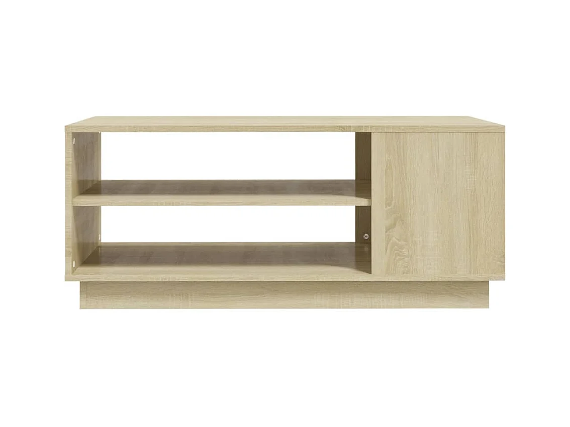 Mesa de centro | Mesa auxiliar de madera maciza de pino marrón miel 71x49x55 cm SHL2611