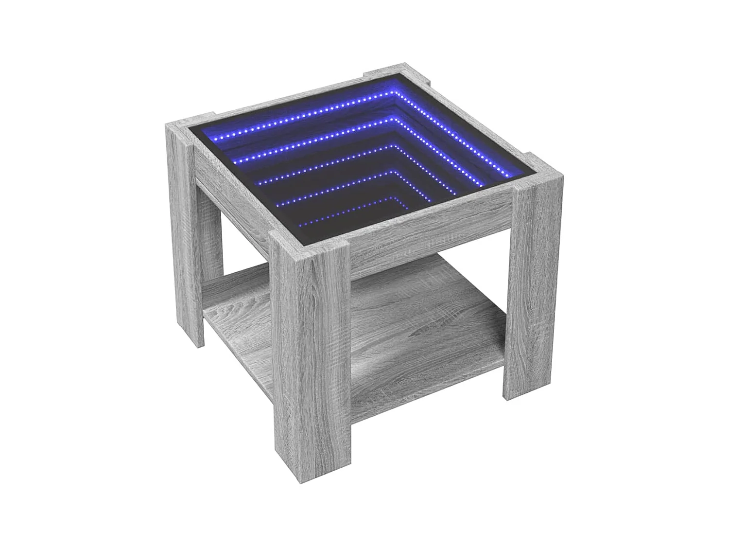 Mesa de centro-Mesa auxiliar madera contrachapada negro 90x50x35 cm SHL4138