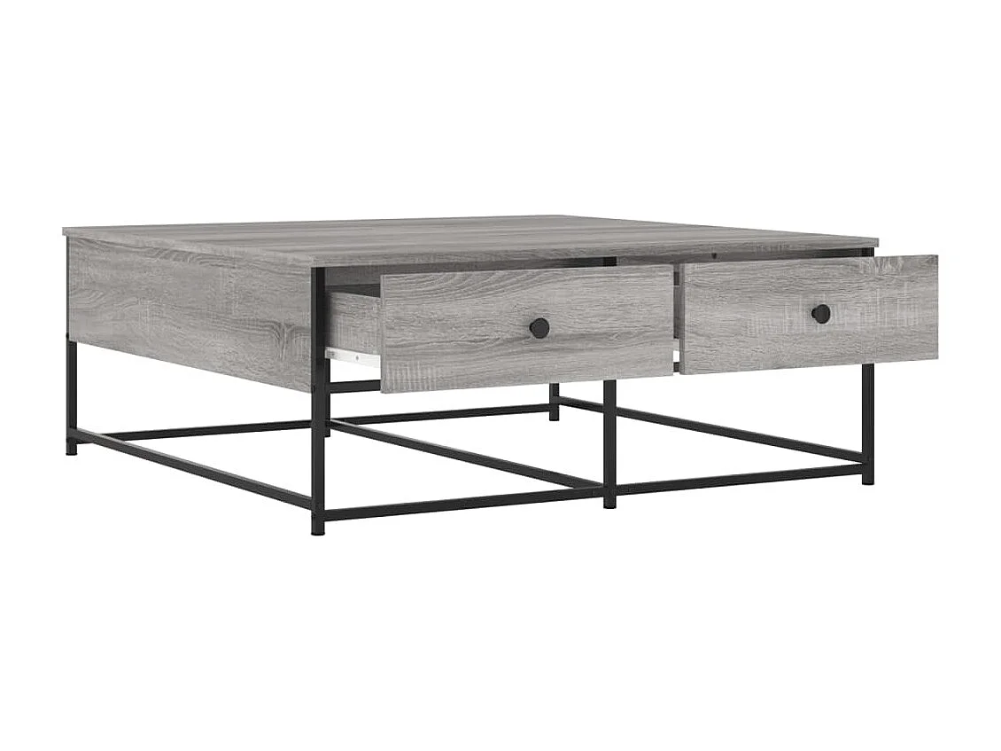 Couchtisch-Wohnzimmertisch-Beistelltische Grau Sonoma 100x99x40 cm Holzwerkstoff SHL63250