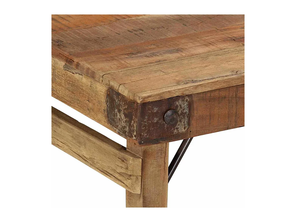 Mesa de centro | Mesa de apoio | Mesa de café Castanho 110x55x40 cm