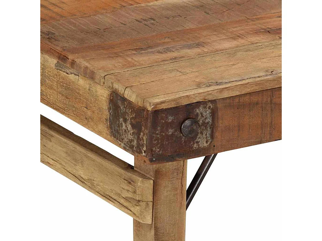 Couchtisch-Wohnzimmertisch-Beistelltische Braun 110x55x40 cm recyceltes Massivholz SHL36994