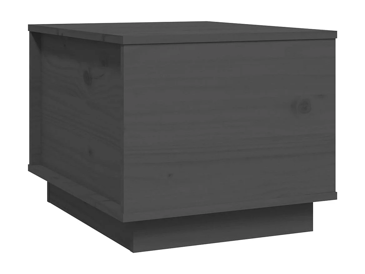 Couchtisch-Sofatisch-Beistelltische Grau 40x50x35 cm Massivholz Kiefer SHL14731