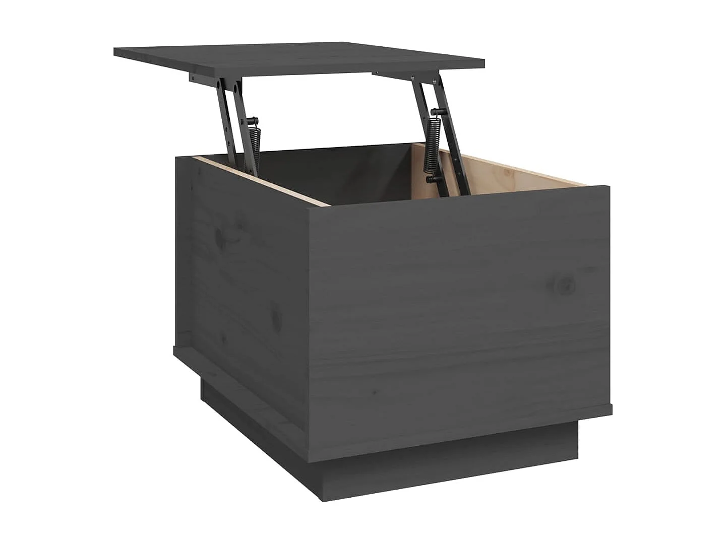 Couchtisch-Sofatisch-Beistelltische Grau 40x50x35 cm Massivholz Kiefer SHL14731