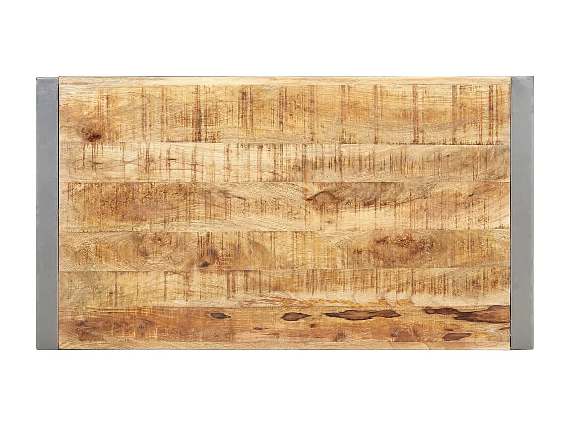 Couchtisch-Beistelltisch-Sofatisch 110x60x40 cm Raues Mangoholz SHL67397