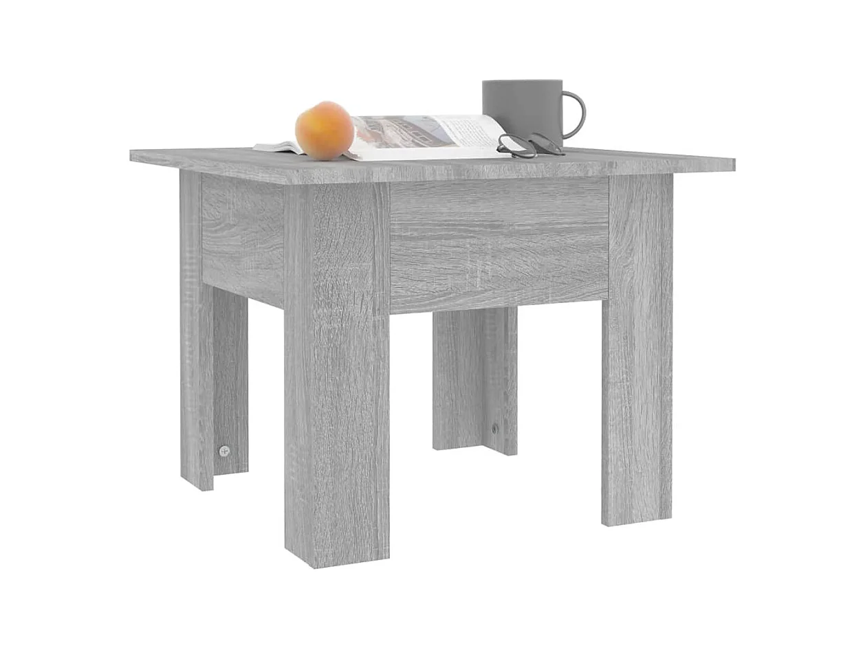 Mesa de centro | Mesa auxiliar madera contrachapada blanco 90x50x36,5 cm SHL44330