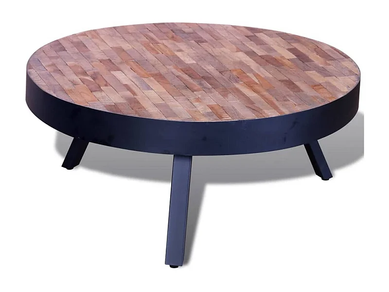 Mesa de centro | Mesa auxiliar salon con LED madera ingeniería roble Sonoma 40x40x30cm SHL2807