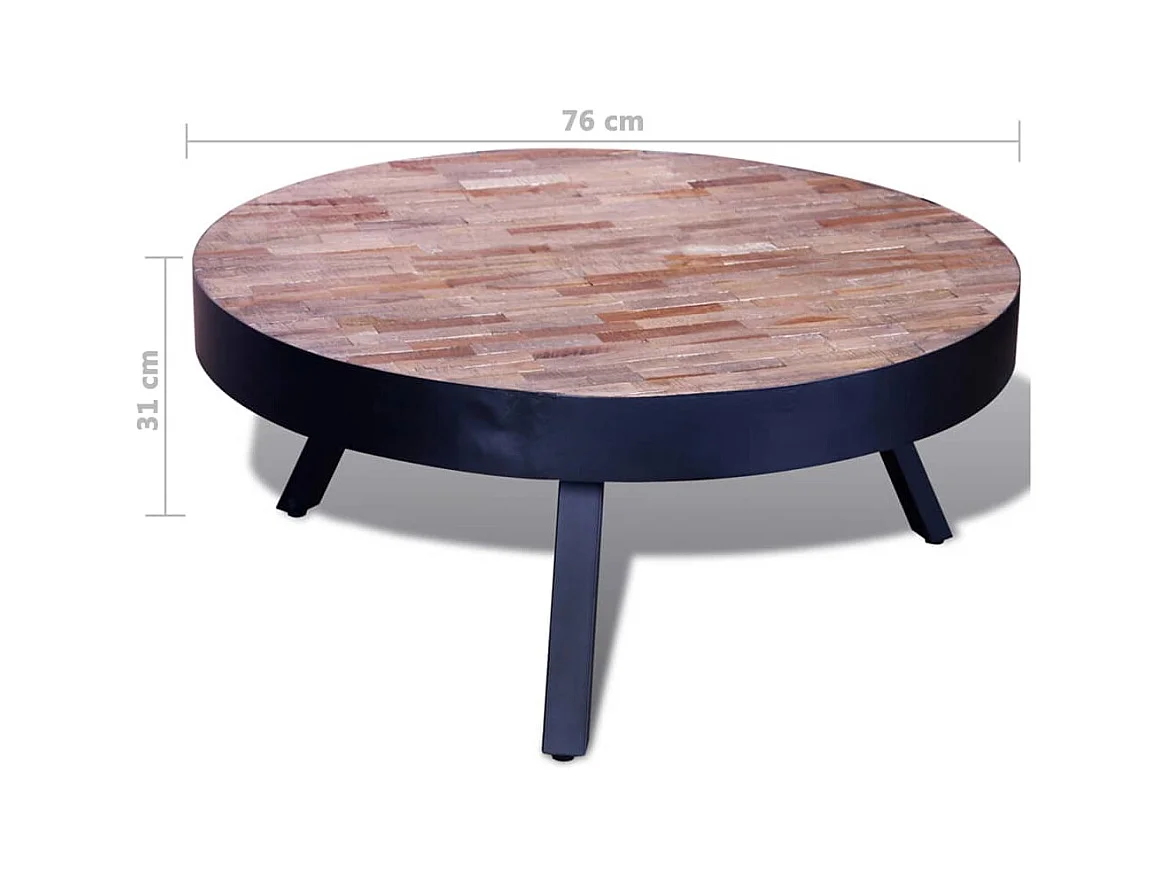 Mesa de centro | Mesa auxiliar salon con LED madera ingeniería roble Sonoma 40x40x30cm SHL2807