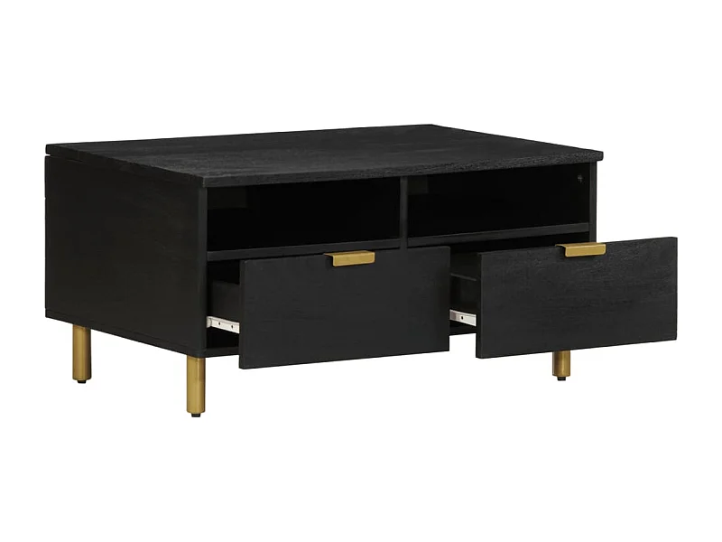 Table basse salon-Table d'appoint noir 80x54x40 cm bois d'ingénierie SHL73420