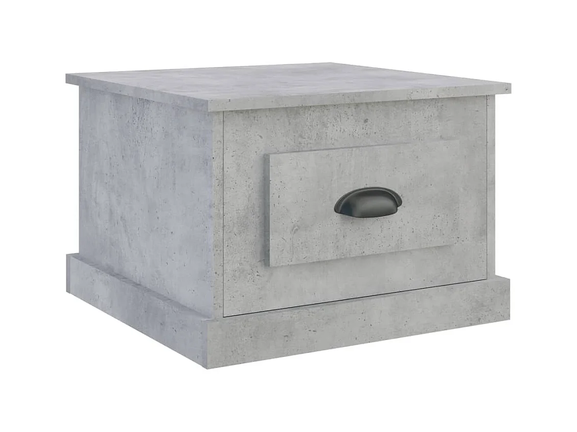 Table basse salon-Table d'appoint gris béton 50x50x35 cm bois d'ingénierie SHL80723