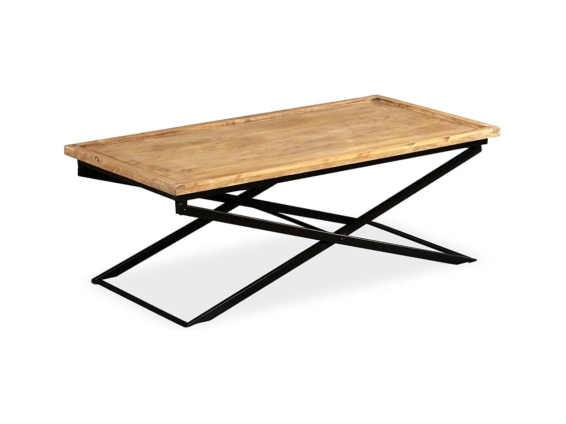 Mesa de centro | Mesa de café | Mesa auxiliar 2 piezas Natural 49x49x28 cm SHL1653