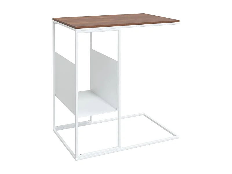 Table basse salon-Table d'appoint Blanc 55x36x59,5 cm Bois d'ingénierie SHL9159