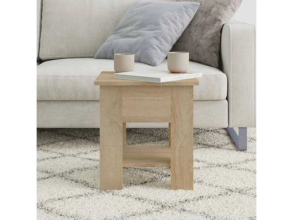 Couchtisch-Sofatisch-Beistelltische Sonoma-Eiche 40x40x42 cm Holzwerkstoff SHL80699