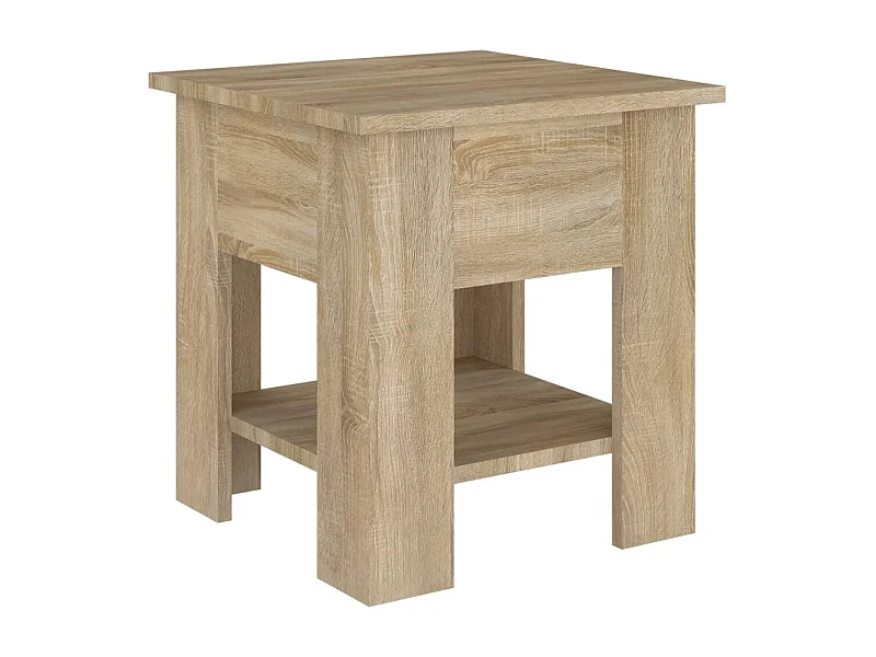 Table basse salon-Table d'appoint chêne sonoma 40x40x42 cm bois d'ingénierie SHL78487
