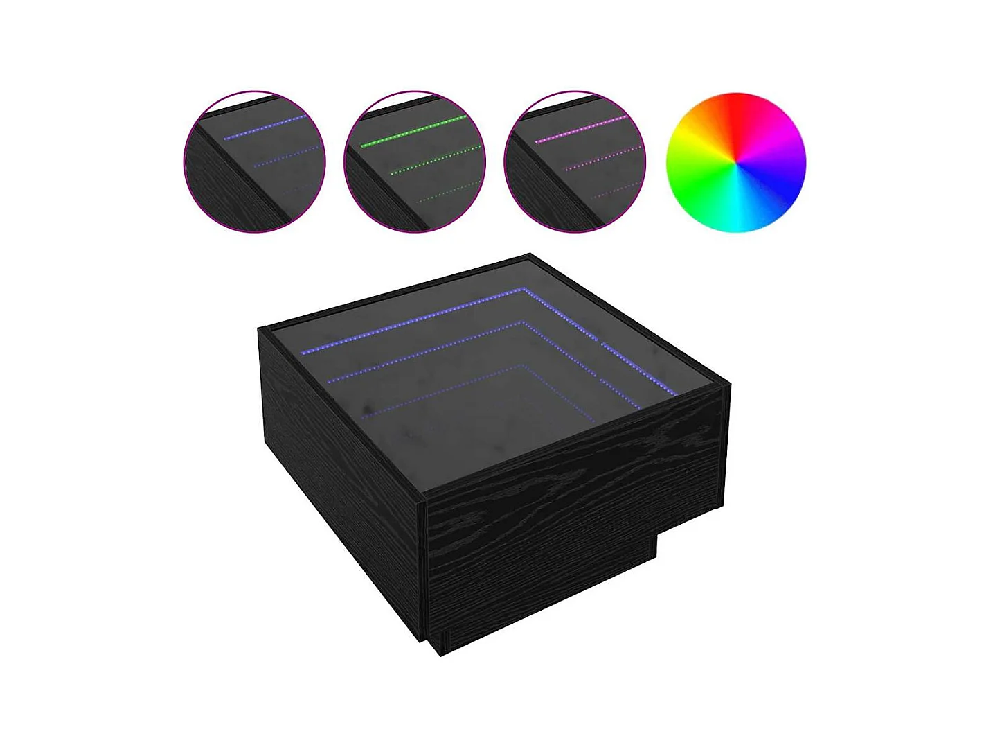 Mesas de centro | Mesas auxiliares 2 uds madera ingeniería gris Sonoma 50x50x40 cm SHL1990