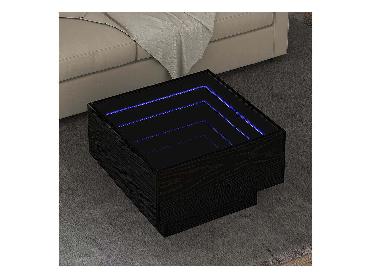 Mesas de centro | Mesas auxiliares 2 uds madera ingeniería gris Sonoma 50x50x40 cm SHL1990