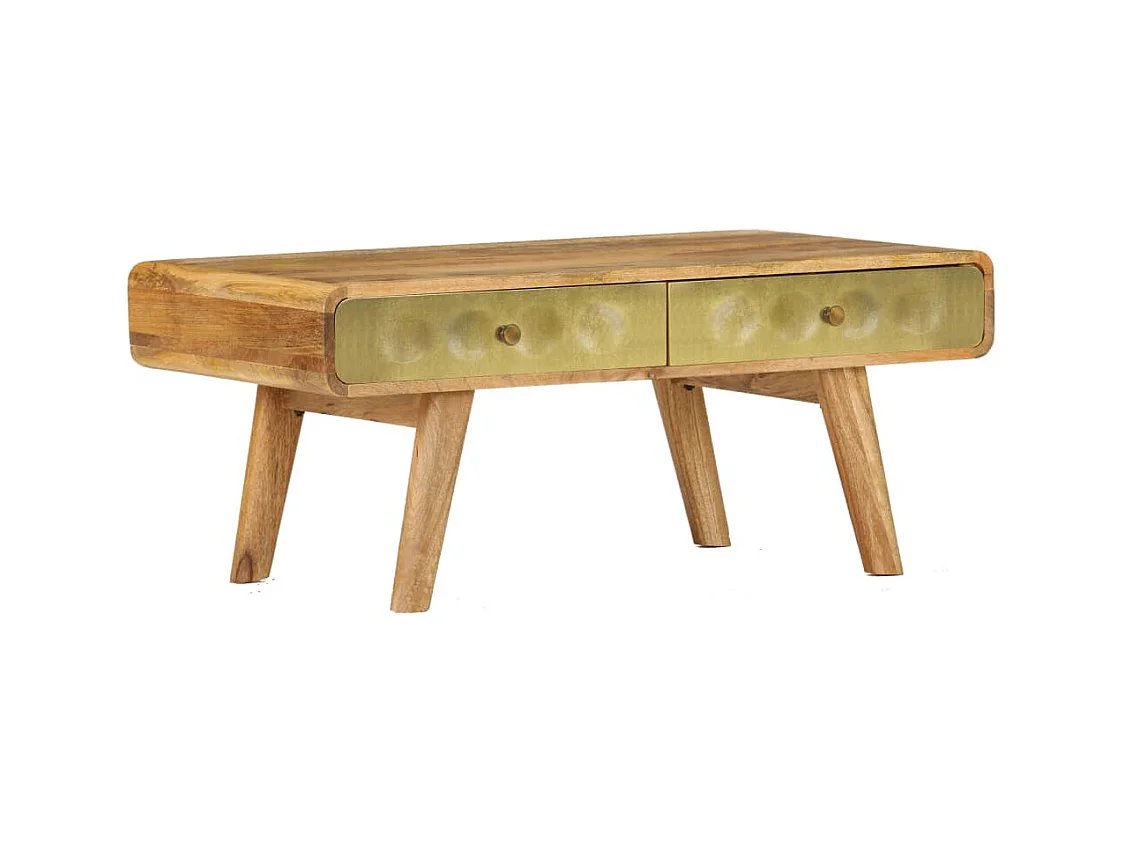 Mesa de centro | Mesa de café | Mesa auxiliar Gris hormigón 103.5x60x35 cm SHL3301