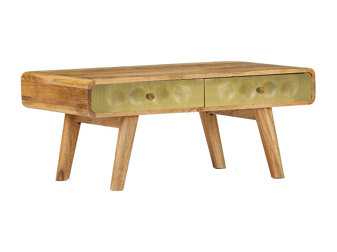 Couchtisch-Beistelltisch-Sofatisch Massivholz Mango 90x50x40 cm SHL77332