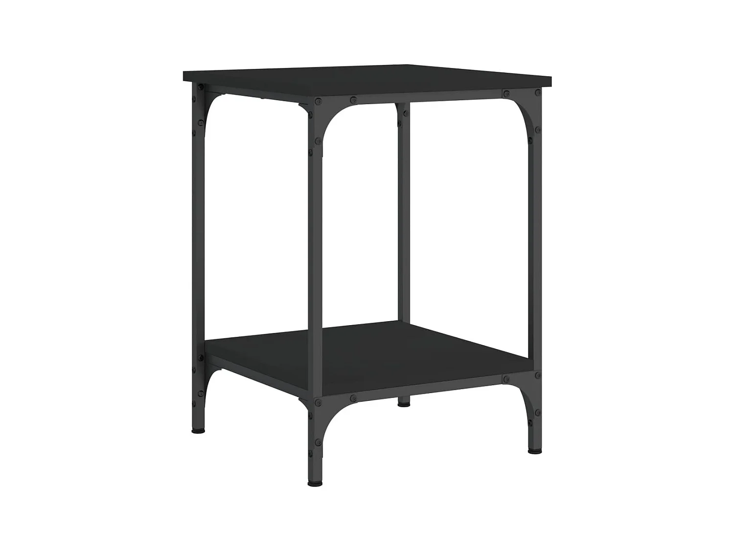 Table basse salon-Table d'appoint noir 40x40x55 cm bois d'ingénierie SHL39138