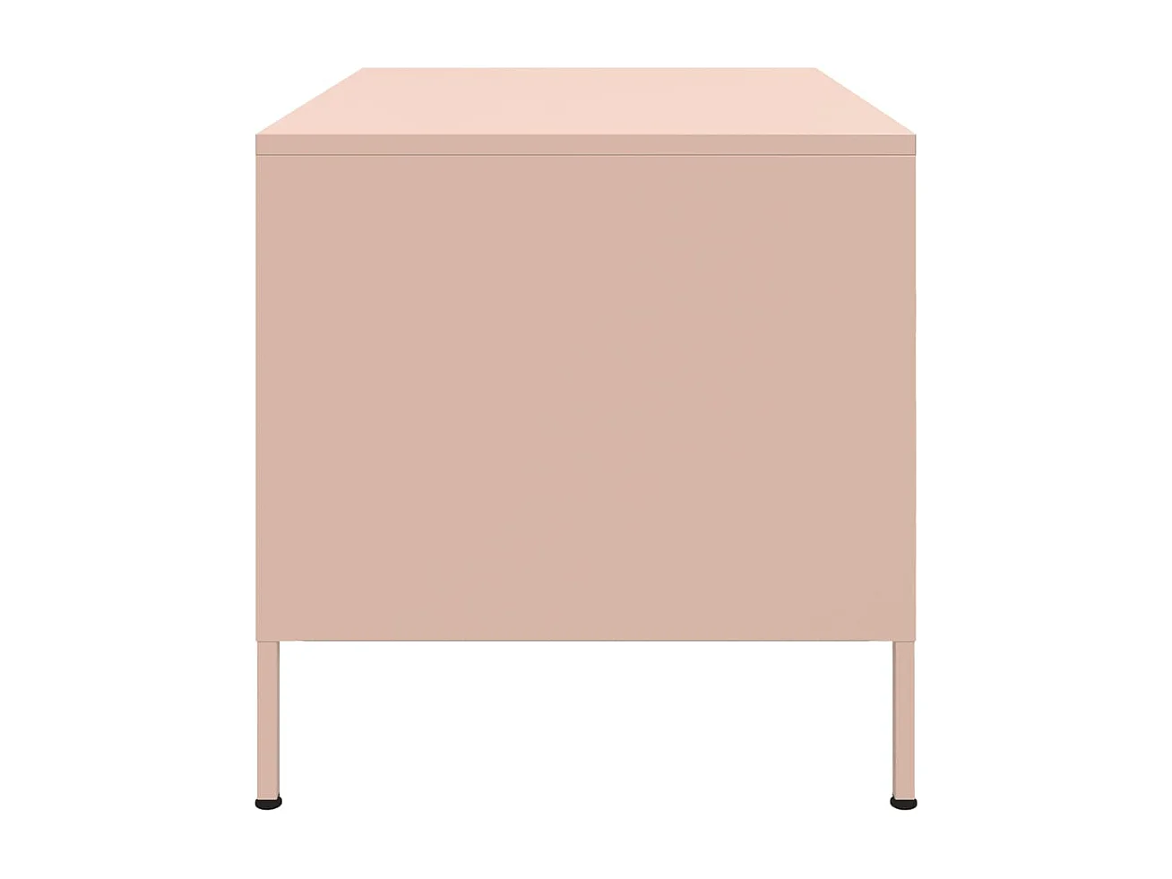 Couchtisch-Wohnzimmertisch-Beistelltische Rosa 68x50x50,5 cm Stahl SHL80237