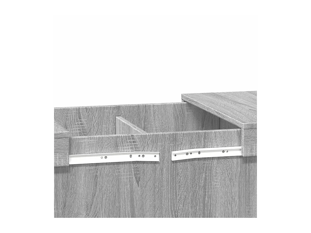 Mesa de centro-Mesa auxiliar de madera maciza de teca y polirresina 70x45 cm SHL3382