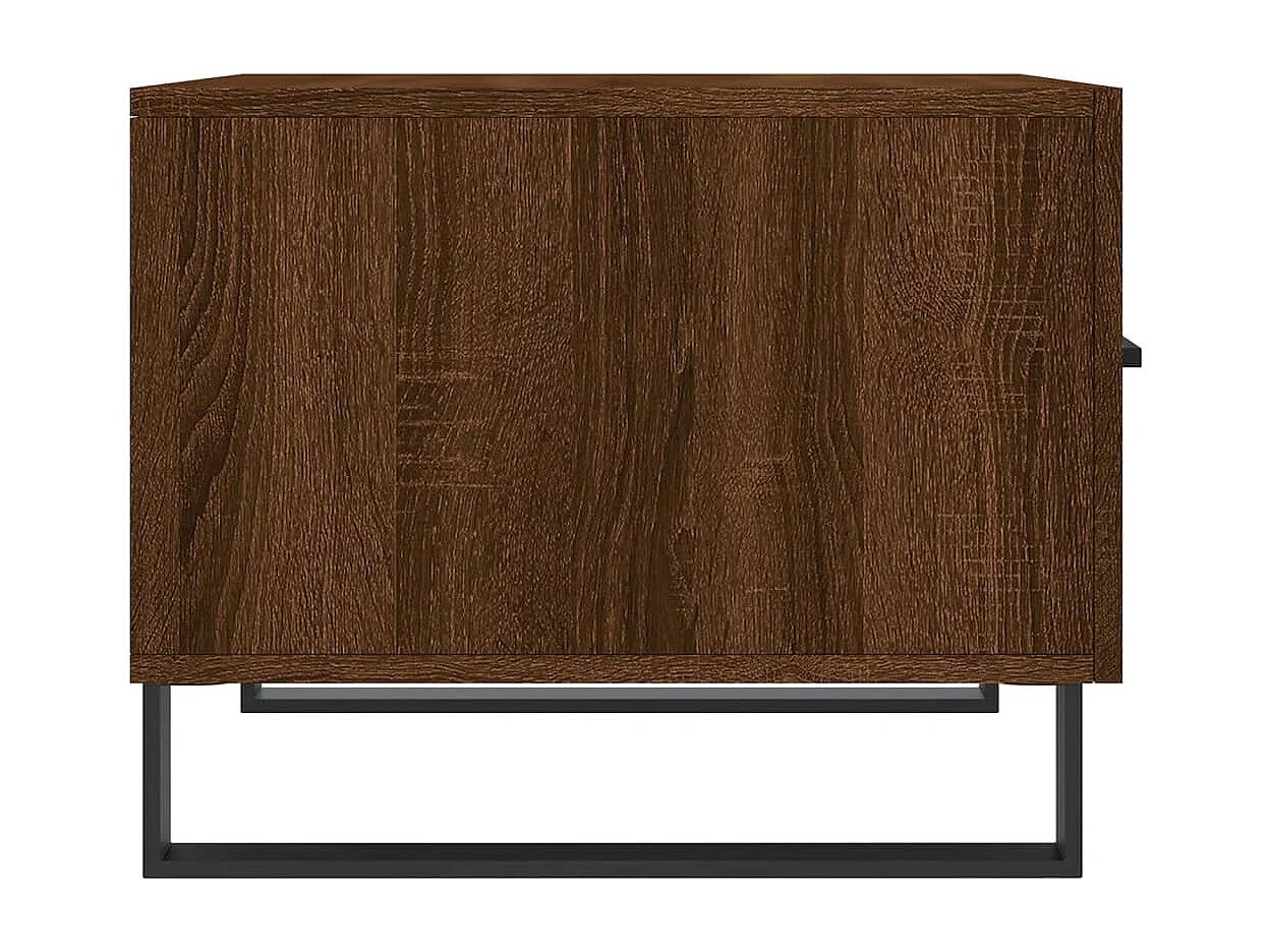 Table basse salon-Table d'appoint Chêne marron 50x50x40 cm Bois d'ingénierie SHL1379