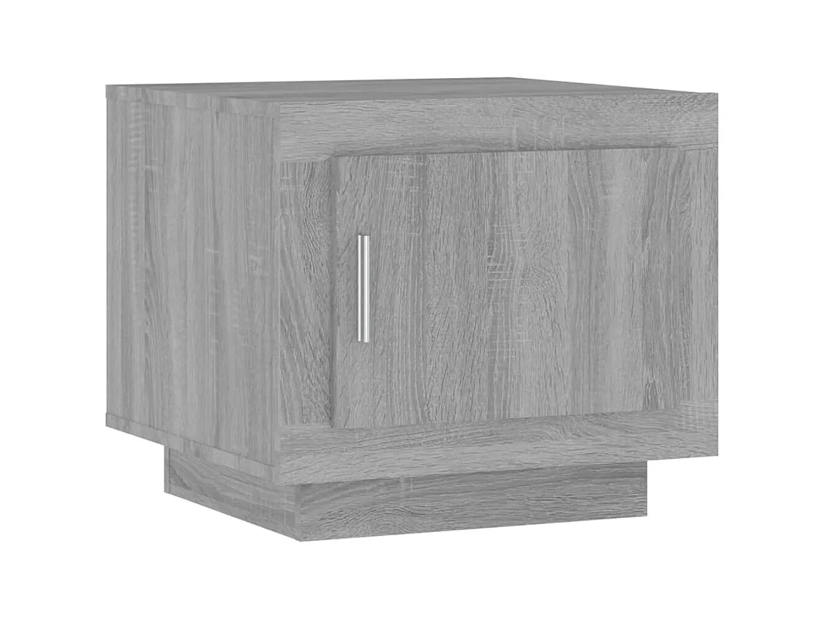Mesa de centro | Mesa auxiliar madera contrachapada negro 50x50x40 cm SHL2542