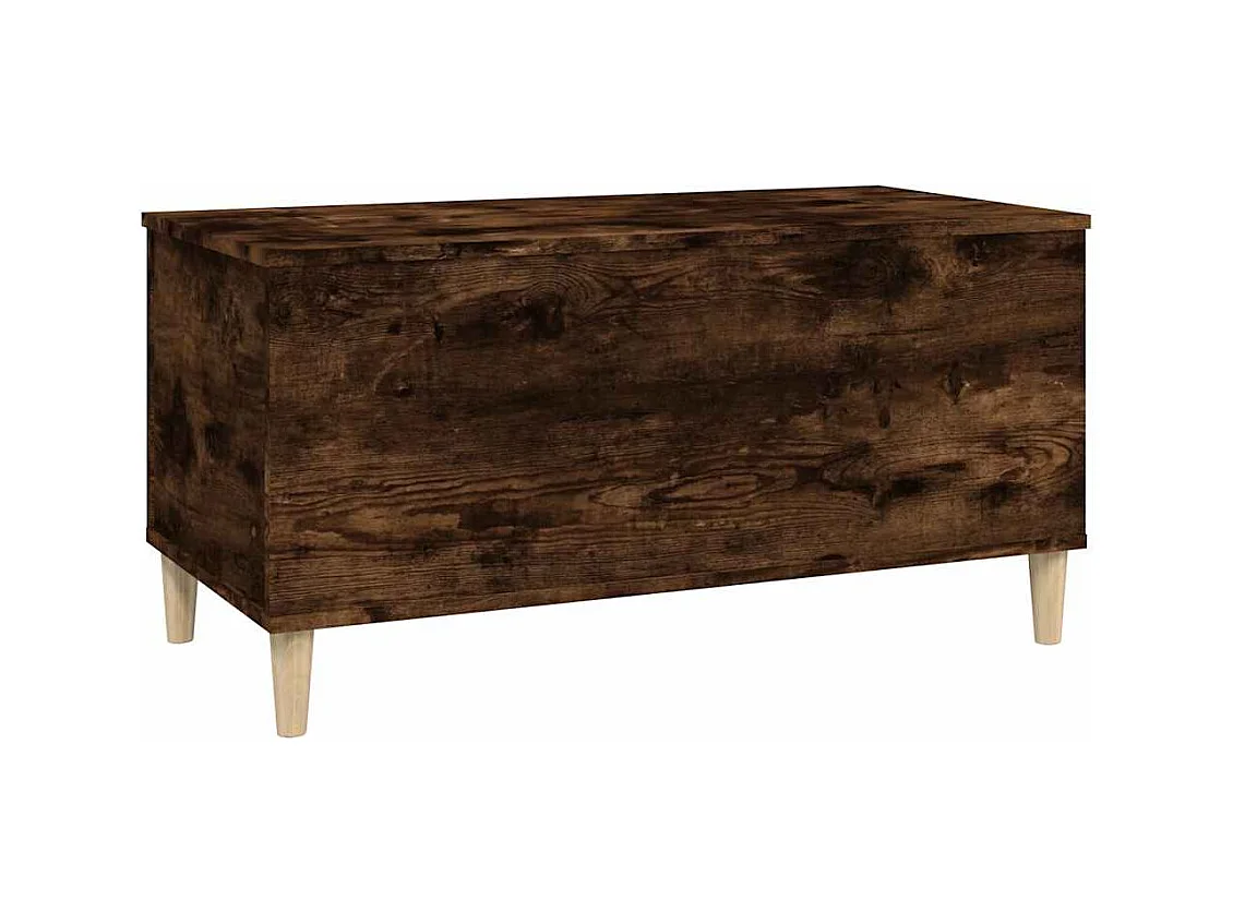 Mesa de centro | Mesa auxiliar madera contrachapada roble ahumado 90x50x40 cm SHL4701