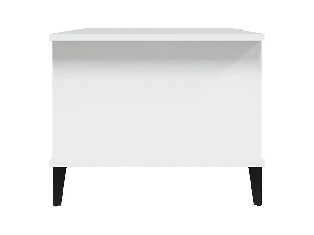 Mesa de centro | Mesa auxiliar madera contrachapada blanco 90x44,5x45 cm SHL4692