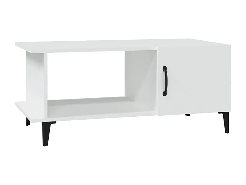 Table basse salon-Table d'appoint Blanc 90x50x40 cm Bois d'ingénierie SHL5254