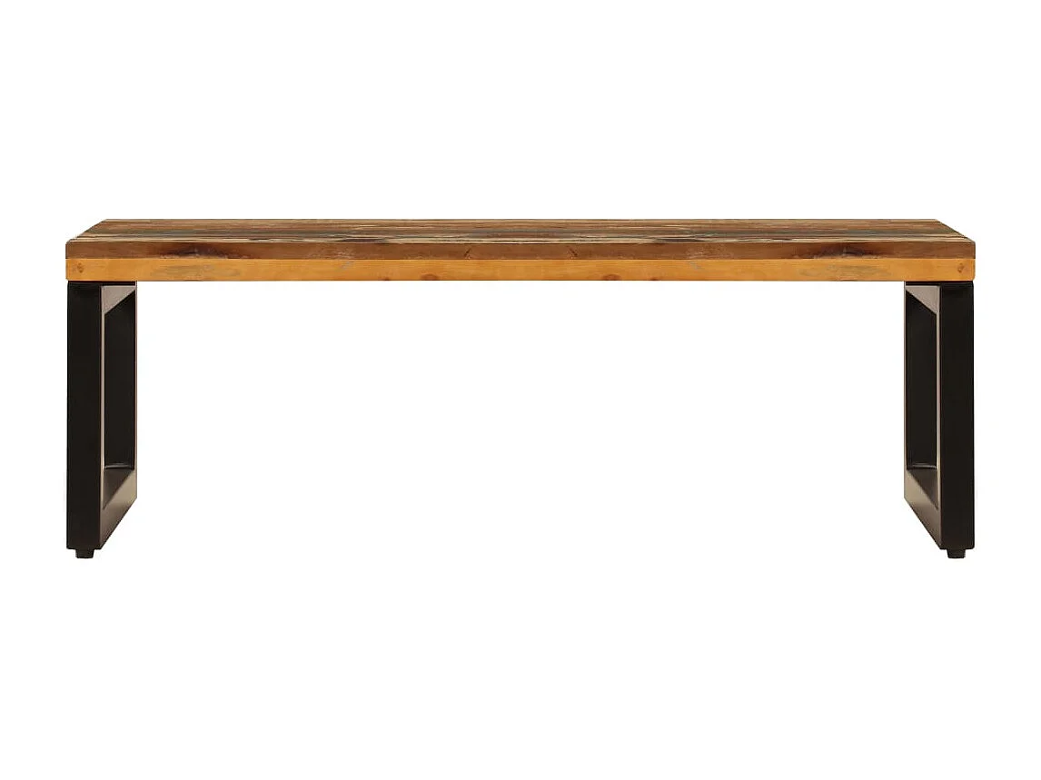 Couchtisch-Beistelltisch-Sofatisch 100x50x35 cm Altholz und Stahl SHL69604