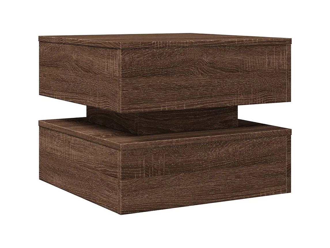 Mesa de centro-Mesa auxiliar de madera maciza de pino 90x49x40,5 cm SHL3144