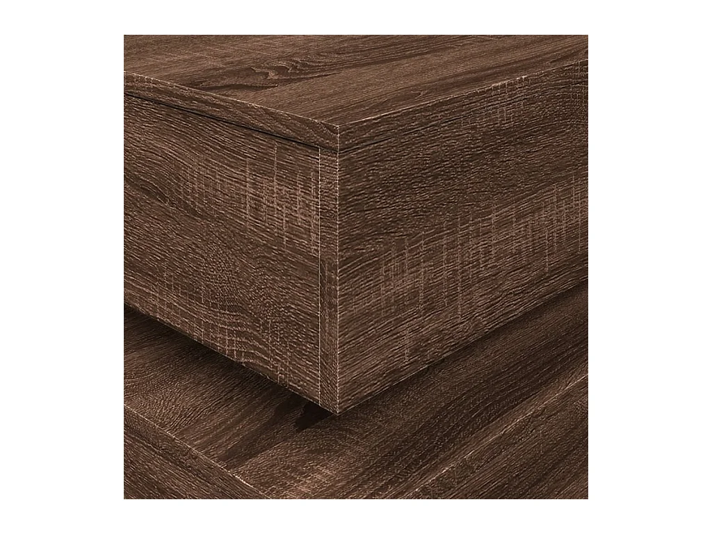 Mesa de centro-Mesa auxiliar de madera maciza de pino 90x49x40,5 cm SHL3144