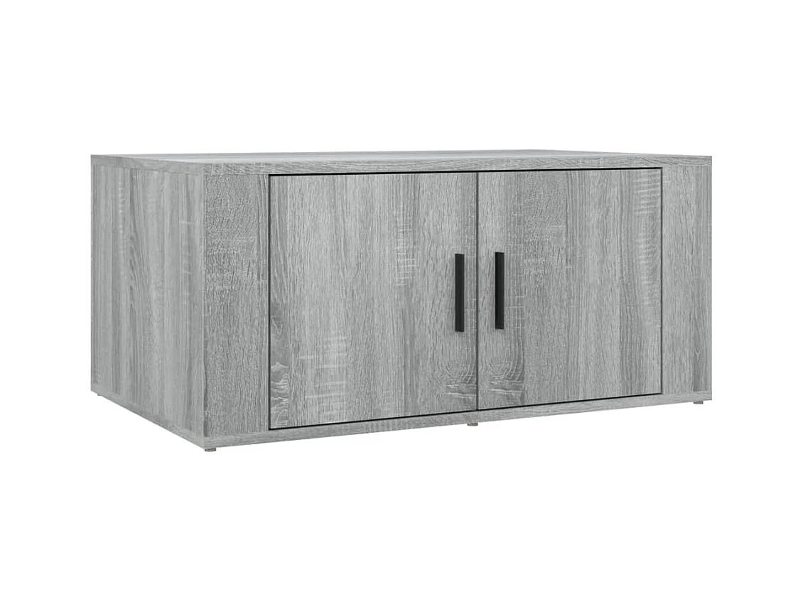 Table basse salon-Table d'appoint Sonoma gris 80x50x36 cm Bois d'ingénierie SHL40214