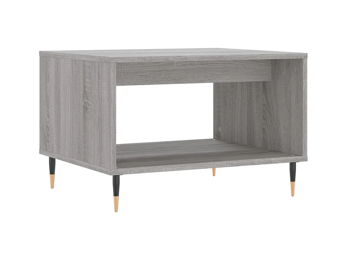 Mesa de centro | Mesa auxiliar madera de ingeniería negro 121x121x40 cm SHL103452