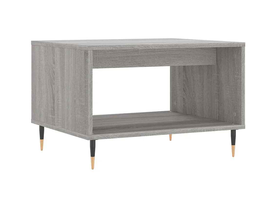Table basse salon-Table d'appoint sonoma gris 60x50x40 cm bois d'ingénierie SHL36903