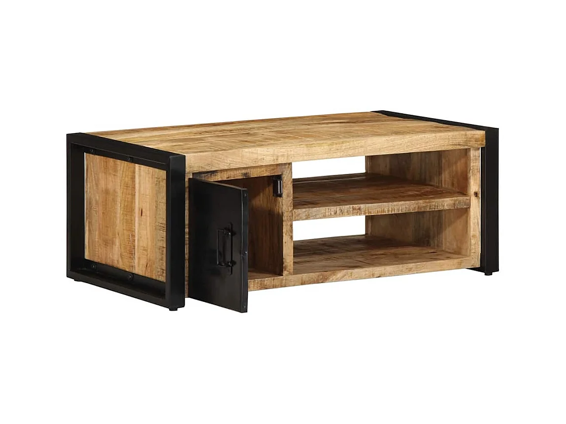 Mesas de centro apilables | Mesitas auxiliares 2 piezas madera de ingeniería negro SHL256472