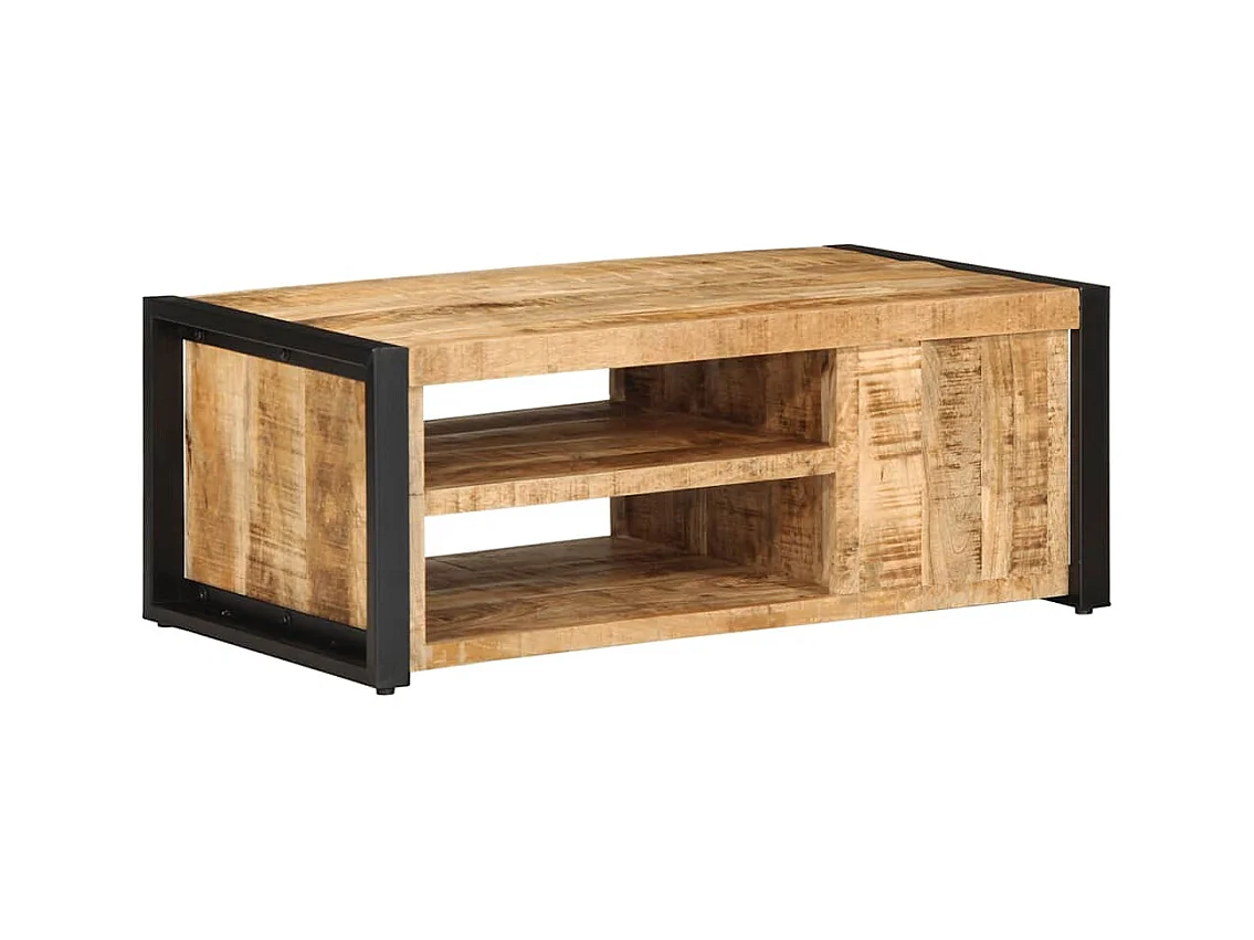 Mesas de centro apilables | Mesitas auxiliares 2 piezas madera de ingeniería negro SHL256472