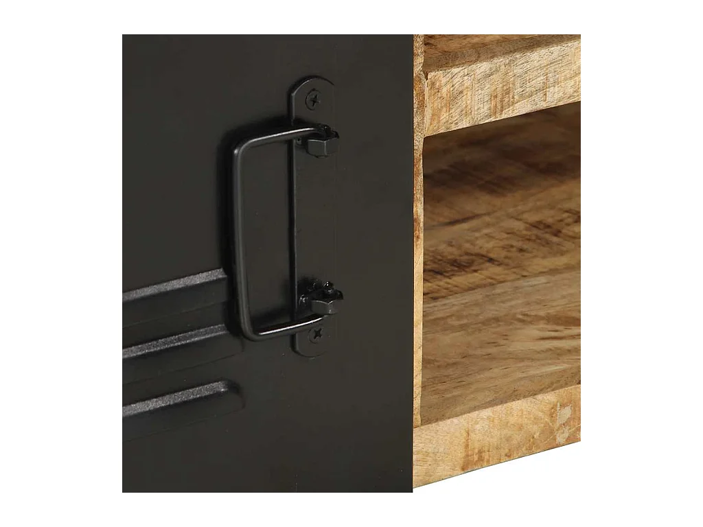 Mesas de centro apilables | Mesitas auxiliares 2 piezas madera de ingeniería negro SHL256472