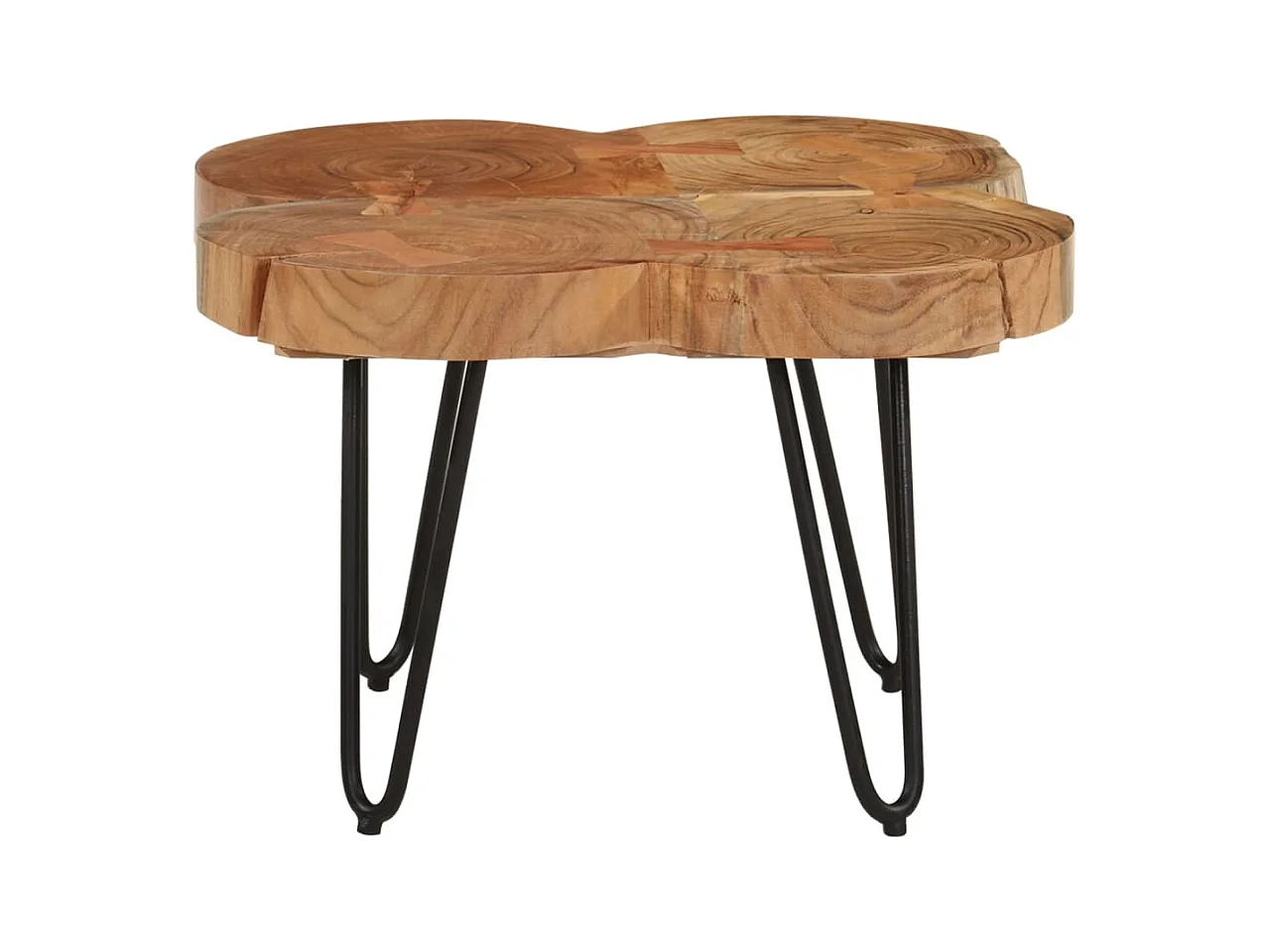 Mesa de centro | Mesa auxiliar con Infinity LED roble ahumado 90x50x38 cm SHL2449